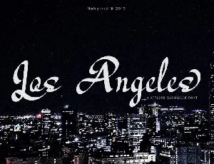 Los Angeles Modern Script font