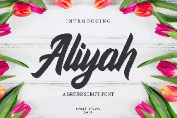 Aliyah Script Free font