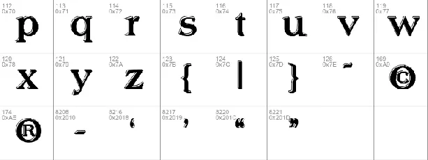 Offset Plain font