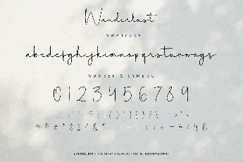 Wanderlust Free font