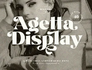 Agetta Display Typeface font