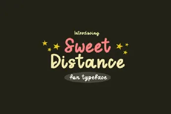 Sweet Distance font