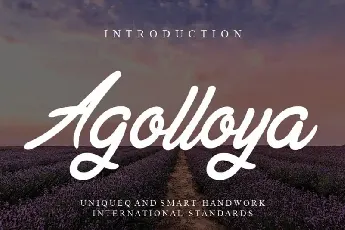 Agolloya Handwritten font