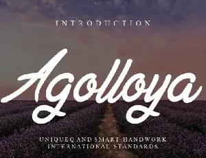 Agolloya Handwritten font