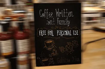 Coffee Written Typeface font