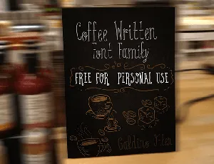 Coffee Written Typeface font