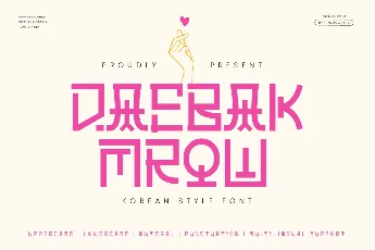 DAEBAK MROWtrial font