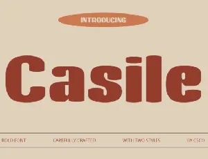 Casile font