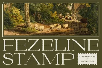 Fezeline Stamp font