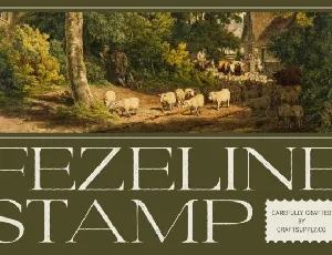 Fezeline Stamp font