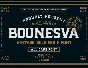 Bounesva font