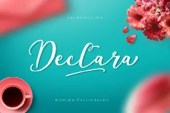 Declara Script Free font