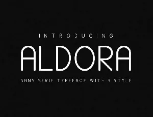 Aldora Futuristic Free font