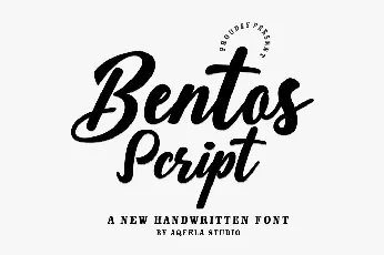 Bentos Script font