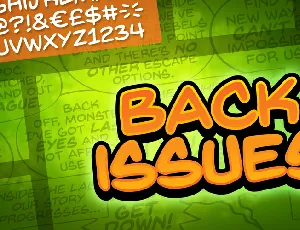 Back Issues BB font