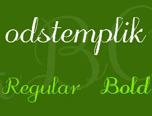 odstemplik font