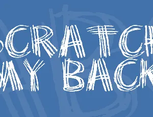 Scratch my back font