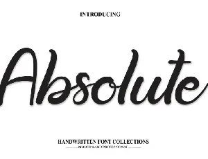 Absolute Script font