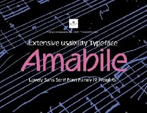 Amabile Sans Serif font