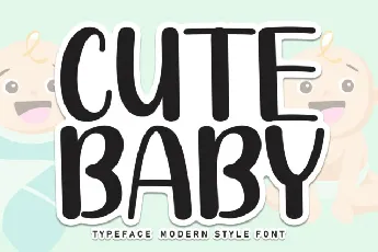 Cute Baby Display font