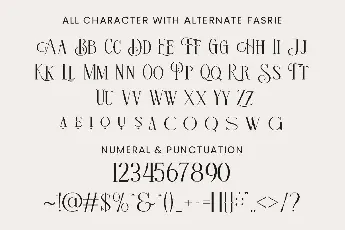 Fasrie DEMO font