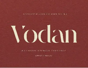 Vodan font