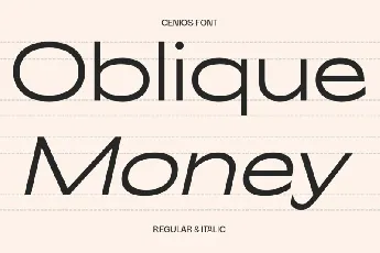 Cenios font