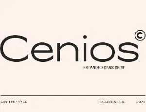 Cenios font