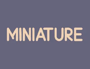 Miniature font