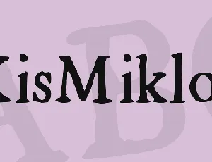 KisMiklos font