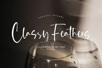 Classy Feathers font