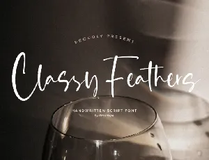 Classy Feathers font