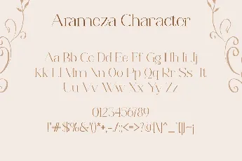 Arameza font