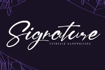 Signature Script font