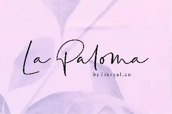 La Paloma Handwritten font