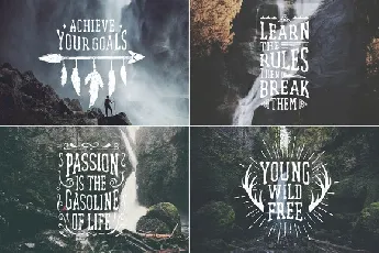 Waterfall Handcrafted (+bonus) font