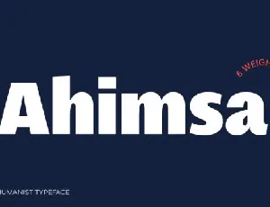 Ahimsa font