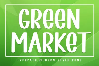 Green Market Script font