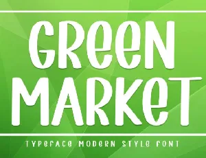 Green Market Script font