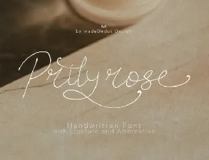 Prilyrose font