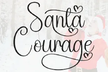 Santa Courage Script font