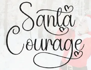 Santa Courage Script font