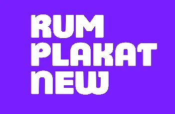 Rum Plakat font