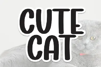 Cute Cat Display font