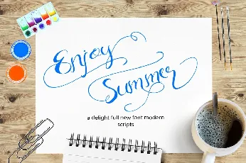 Enjoy Summer Script Free font