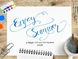 Enjoy Summer Script Free font