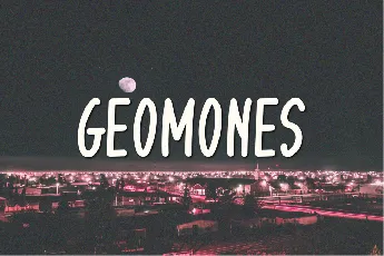 Geomones font