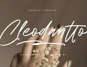 Cleodantto Script font