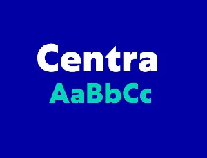 Centra Family font