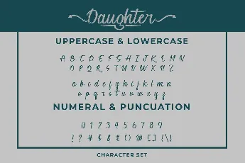 Daughter font